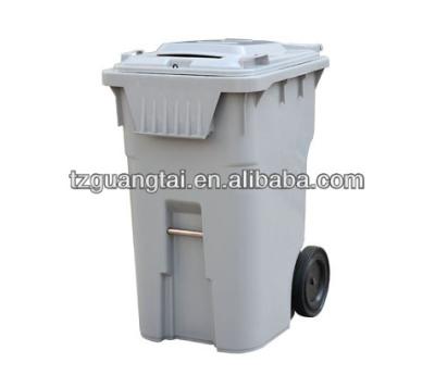 China Euro / North American Type Plastic Garbage Bin Trash Can Rubbish Bin 360L GT-360 for sale