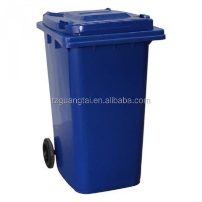 China 240L Sustainable Colored Plastic Blue 240liter Bin Garbage Container for sale