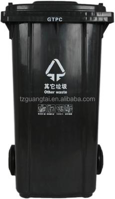 China Wheelie Sustainable Bin in Plastic Black 240Litre Color for sale