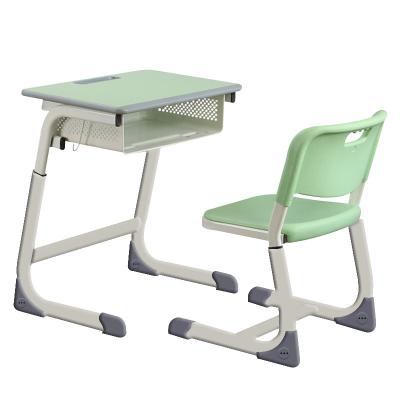 China Z Style Modern Height Adjustable Plastic School Desk Student And Chair Set for sale