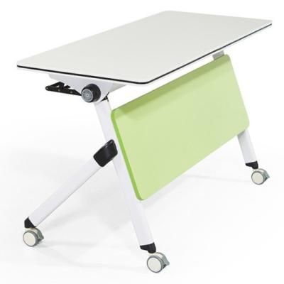 China Modern 2-Person Folding Writing Study Table School Workstation Desk for sale