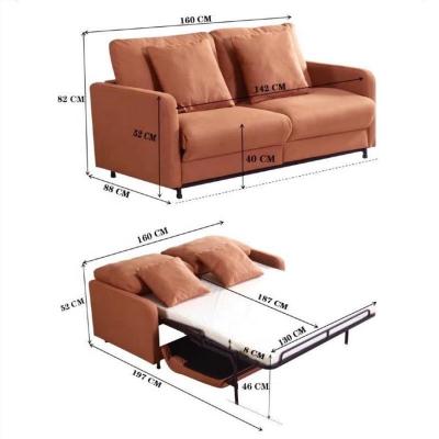 China Latest Design Convertible Sofa Folding Fabric Convertible Sofa Bed for sale