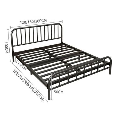 China Modern Staff Apartment Bunk Bed Frame KD Design Metal Steel Bed for sale