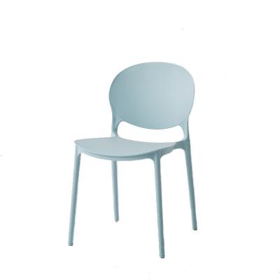 China Durable Modern Outdoor Indoor Stackable Cafe Plastic Plastic Chair With Light Weight for sale