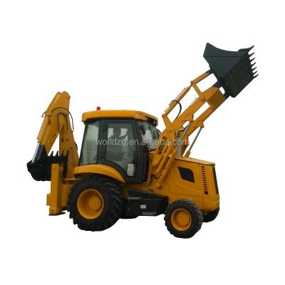 China Urban Construction Or Equipment Four Wheel Drive Backhoe Loader With 1m3 Loading Bucket for sale