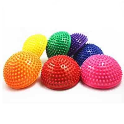 China PVC 16cm Semi-spherical Spike Ball Foot Massage Yoga Massager Relaxation for sale