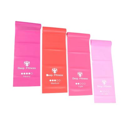 China Factory Comfortable Exercise 3 Pcs Yoga Resistance Band Roll, Custom Logo Band Yoga Band, Elastic Yoga Stretch Band for sale