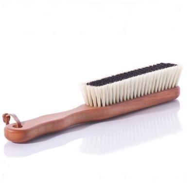 China Wooden Handle Clothing Dummy Hair Brush Natural Fiber Hair Brush With Oiled Pearwood Handle for sale