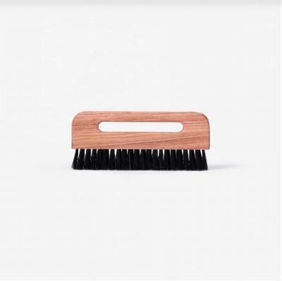 China Newest Design Mini Wooden Pocket Clothing Brush Natural Bristle Horse Wool Hair Brush Viable Fiber Clothes Brush for sale