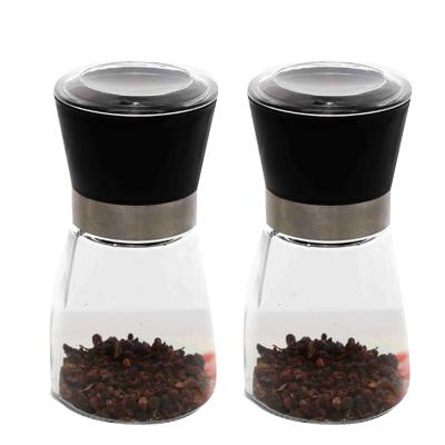 China Wholesale Good Sale Viable Grinding Glass Bottle Mill Glass Condiment Spice Grinder for sale