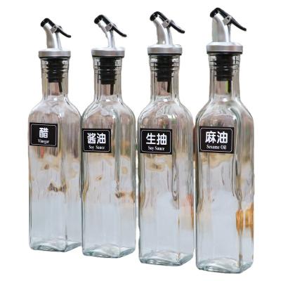 China Food Seasoning Glass Frying Oil Bottle With Good Quality With Good Service Olive Oil Bottle for sale