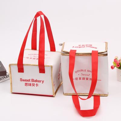 China Waterproof Fine Quality Food Bags Custom Insulation Household Lunch Cake Cooler Bag for sale