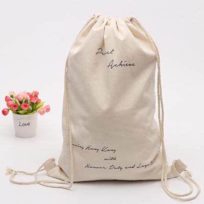 China Promotional Eco Friend Cotton Material Reusable Canvas Small Recycled Jewelry Drawstring Bag With Logo And Printing Customized for sale