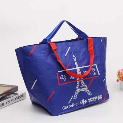 China New Style Aseptic Portable Customized Reusable Color PP Woven Shopping Bag for sale