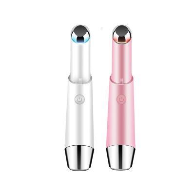 China For Home Use Skin Tightening Lips Facial Anti Wrinkle Electric Vibration Beauty Remove Dark Circles Eyes Worries Eye Massager Pen for sale