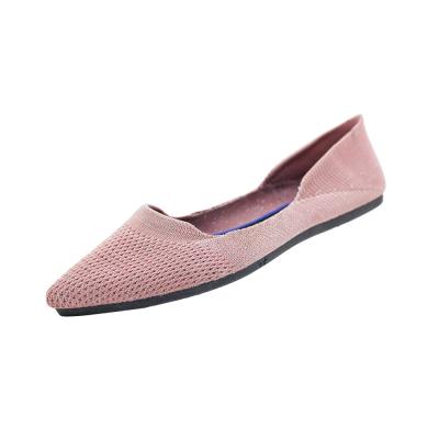 China Latest Design Lightweight Fashion Loafers Lady Flat Pointed Shoe Feminine Women's Knitter Loafers Casual Shoes for sale