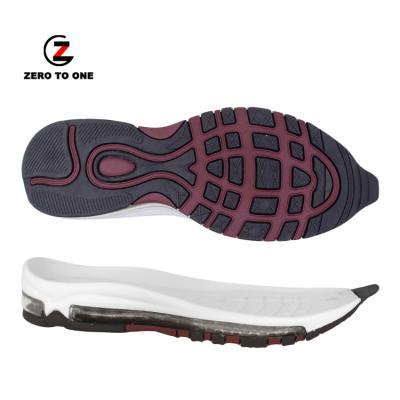 China High Quality Running Sneaker Men Airbag EVA Rubber Outsole With Inner Soft Air Cushion Sole for sale