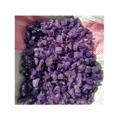 China Natural Unpolished Clean Stone Healing Crystal Jewelry Making from Africa Crystal Rough Amethyst Chips Crushed for sale