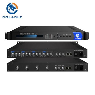 China 4 Codeur van de kanaalbr de Videocodeur MPEG 2 CVBS H 264 voor het Uiteinde COL5141E van DTV CATV IPTV DSTV Te koop