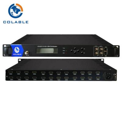 China Colable DVB T Encoder Modulator COL5011H 12 Channel HDMI To COFDM Encodulator for sale