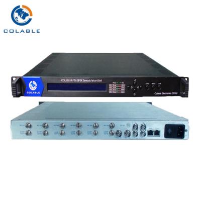 China Professional Satellite Ird , DVBS2 Satellite Tv Receiver Decoder 6 RF + 2 ASI Input for sale