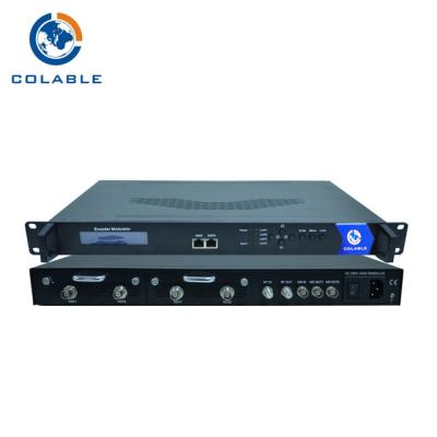 China 4 HD SDI To QAM DVB C Encoder Modulator , H 264 SDI To RF Hd Encodulator for sale