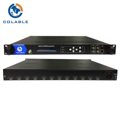 China 12 Port Hdmi Encoder Modulator , Digital CATV System HDMI To Cable Encoder Modulator for sale