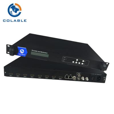 China 8 In 1 Out H 264 HDMI To DVB T Encoder Modulator HD To COFDM RF Modulator COL5011U for sale