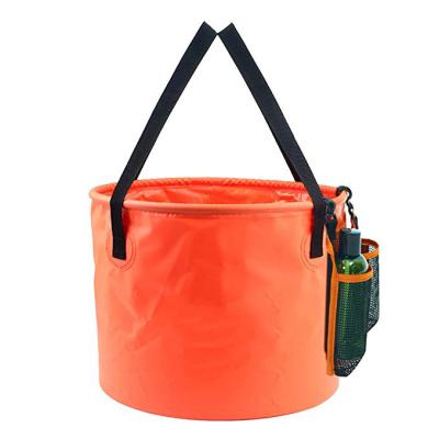 China 8 Bucket Gal Foldable Bucket 30L Easy Carry Collapsible Large Folding Basin For Camping for sale