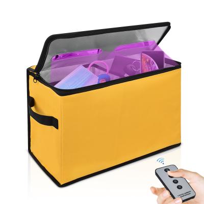 China Cooler Bag with UV LED Lights UV Light Bag with Remote Control Ultraviolet UV Remover Box with 6 LED UV Cooler Bag for Take Out Food for sale