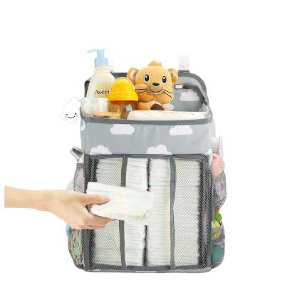 China Baby Diaper Organizer Hanging Crib Organizer Diaper Caddy Diaper Organizer Storage Bag for sale