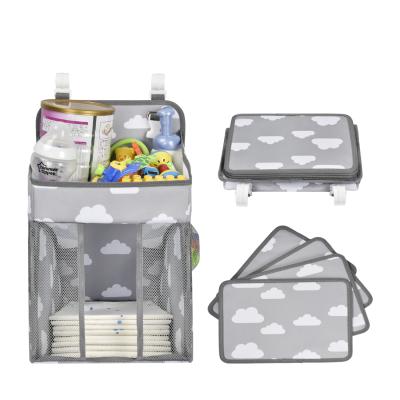 China Durable in Running Large Storage Diaper Stacker Baby Diaper Cart Baby Diaper Bag Hanging Organizer for sale