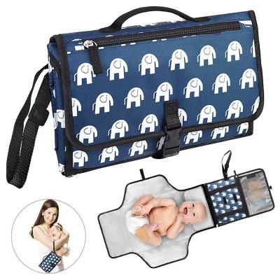 China WRAPPING BAG Portable Diaper Pad Bag Waterproof Diaper Changing Pad Cushioned For Baby for sale