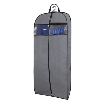 China Non-woven Storage Bag Bedroom Clothes Suit Cover Durable Dustproof Garment Bag for sale