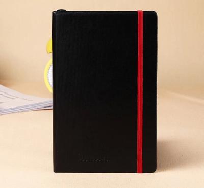 China A5/ A6 black emboss cover moleskin notebook LN-013 for sale