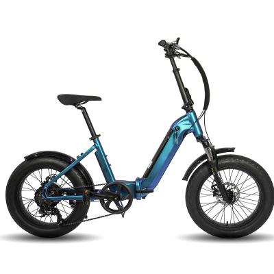 China TEENESS aluminum alloy ready to board 500w 350w fat tire electric bike ebike beach bike electric cruiser folding for sale