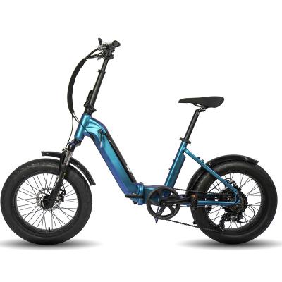 China Factory price alloy TEENESS 48v500w750w cruiser aluminum electric bike, best electric commuters bike fat tire folding electric bike for sale