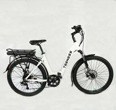 China Aluminum Alloy Ebike Shimano 21 Speed ​​20 Mh 36v 350w Female Disc Brake Electric Bicycle Best For Adult for sale