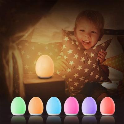 China New-designed rechargeable kids led night light with 7 colors changing and dimming function for sale