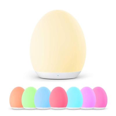 China Amazon 2021 New-designed hot sell RGB color desk lamp soft silicone led children's night light for sale