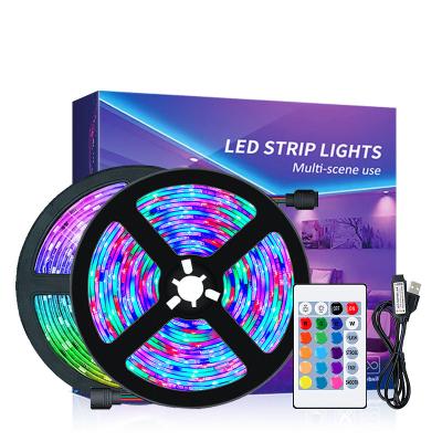 China 2021 Amazon Hot Selling Smart Christmasled Light Outdoor Home IR RGB Remote Led Strip Light for sale