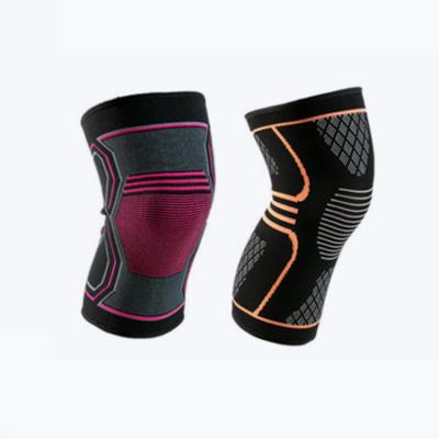 China Basketball Volleyball Workout New Style Nylon Knitted Soft Fabric Knee Pads Knee Support for sale