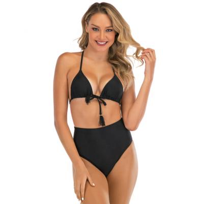 China Custom Swimwear Black Solid Color Design Antibacterial Menstrual Period Swimsuit for sale