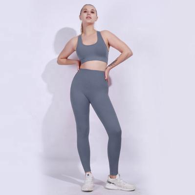 China Breathable Custom Logo Women Slim Sexy Quick Dry Yoga Set Good Quality Female Gym Wear Women Gym Wear for sale