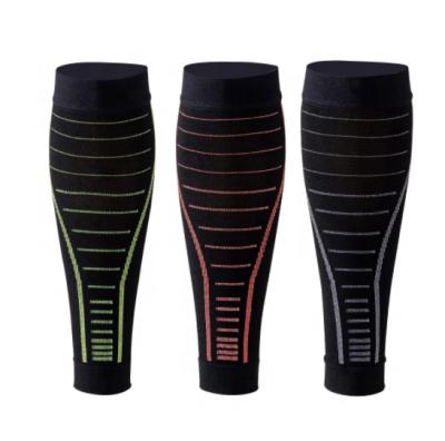 China 2023 Professional Sports Calf Protective Blanket Running Jump Rope Fitness Compression Leg Stripe Breathable Stripe Pressure Breathable Cover for sale