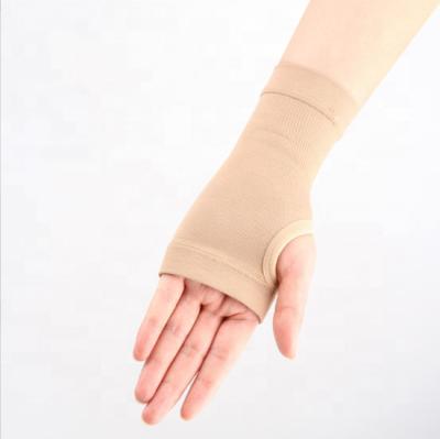 China 2023 Nylon/Spandex Gauntlet with Silicone Band 20-30 mmHg Lymphedema Compression Arm Sleeve for Extended ARM for sale