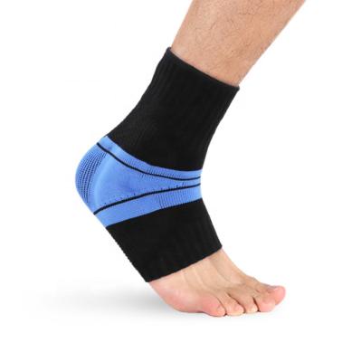 China Breathable Custom Sports Black Suite Ankle Brace Compression Support Sleeve Sport Ankle Sleeve Support for sale