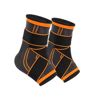 China Breathable Elastic Sports Ankle Bandage Support Sleeve Compression Ankle Braces for sale