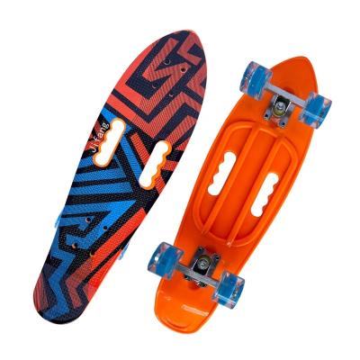 China Youngsters China colorful 26 inch cruiser skateboard plastic PP skate board with 4'' aluminum trucks for sale