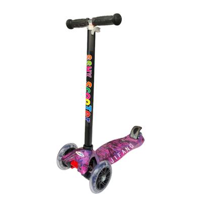 China Child Wholesale baby out door toys kids kick foot scooter 4 big PVC wheels pedal kick scooter for sale for sale